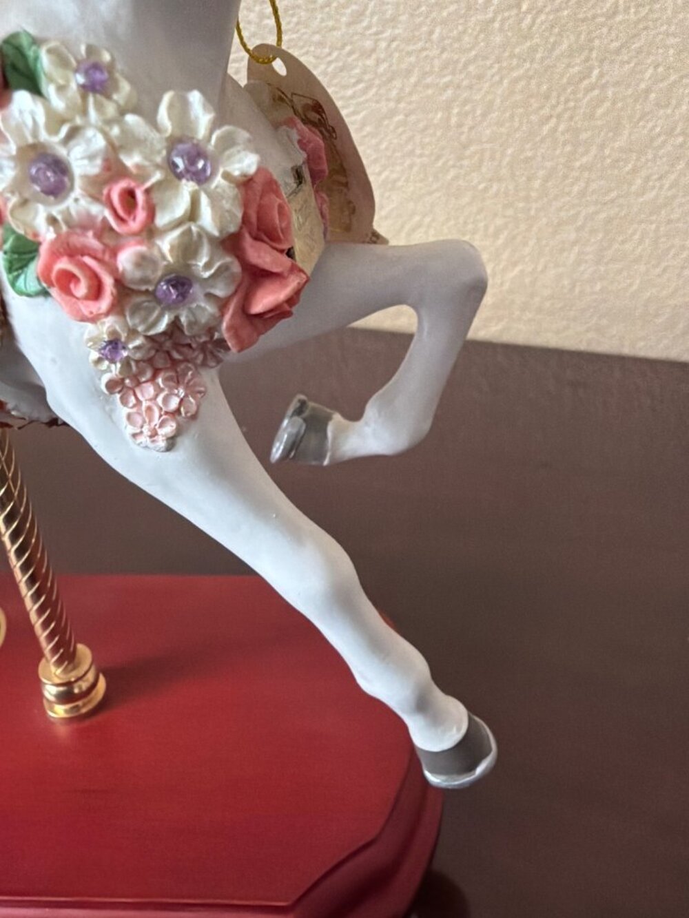 Sheldon Vaughn Garden Rose Once Upon a Carousel Horse Carlton Cards LE 5000 - Picture 16 of 16